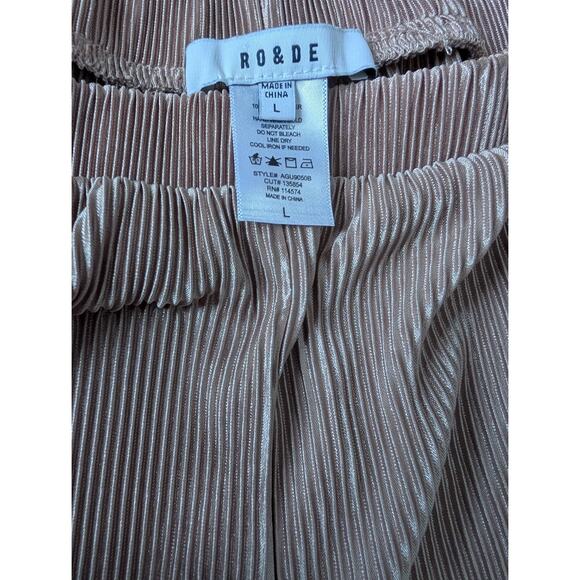 RO & DE Silk pleated Gold Pants - Picture 7 of 8